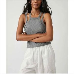 NWT Free People Two Times the Charm Tank - M